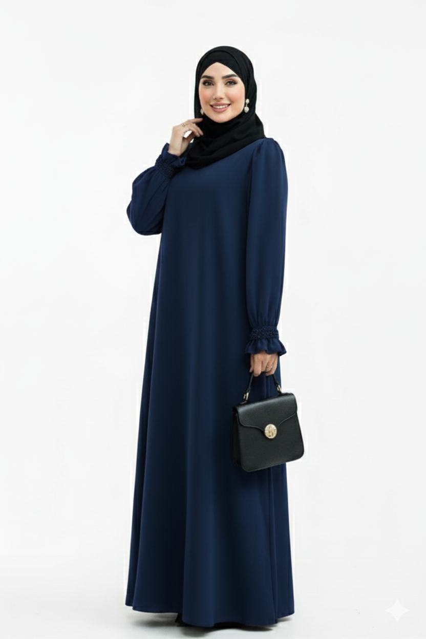Zümrüt Elbise Model(Lacivert) 1794