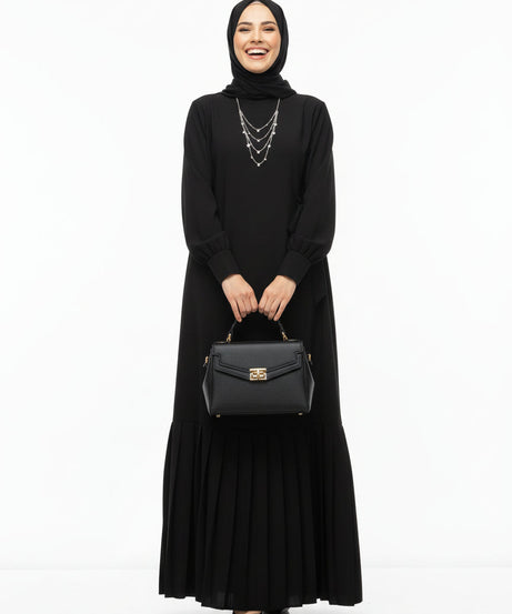 Dima yazlık günlük elbise – Siyah renk