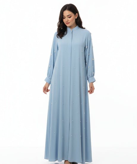 Lulu Yazlık Günlük Elbise – Mavi Renk