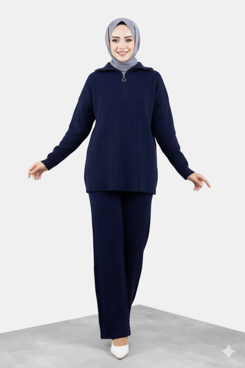 Eylul Triko Takımı (Lacivert)