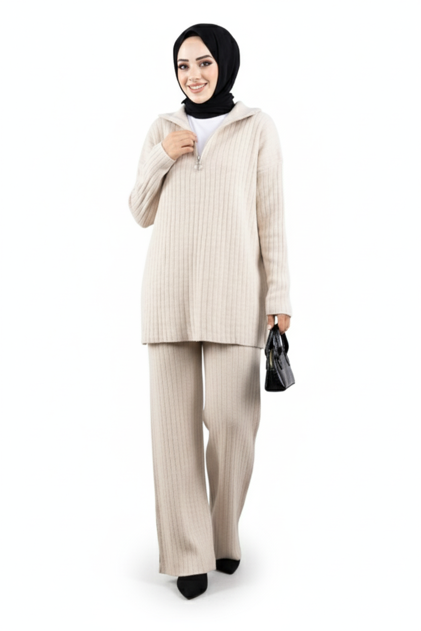 Eylul Triko Takımı (Bej)