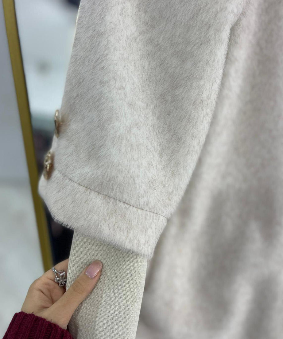 Amal Kışlık Ceket (Krem)