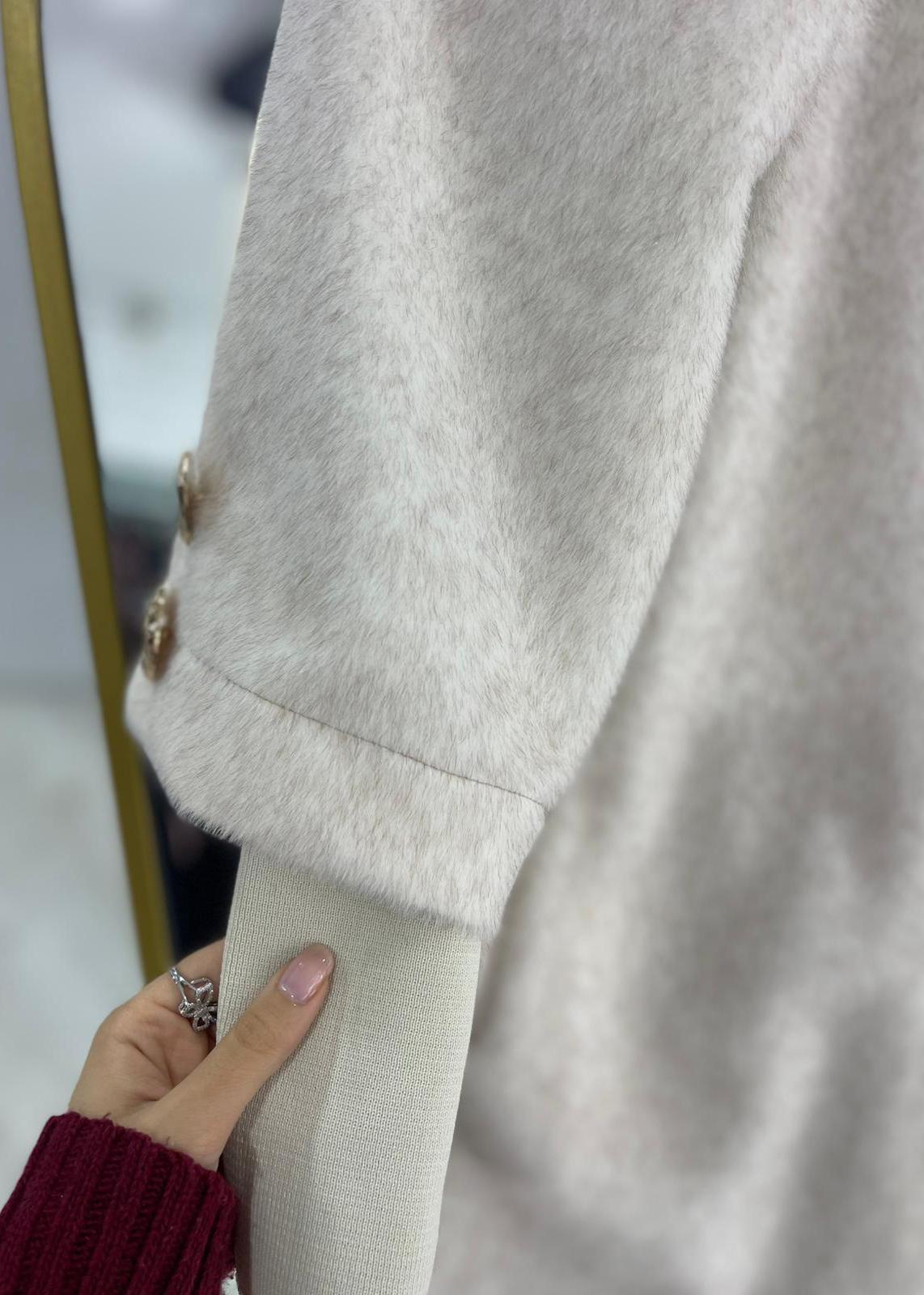 Amal Kışlık Ceket (Krem)