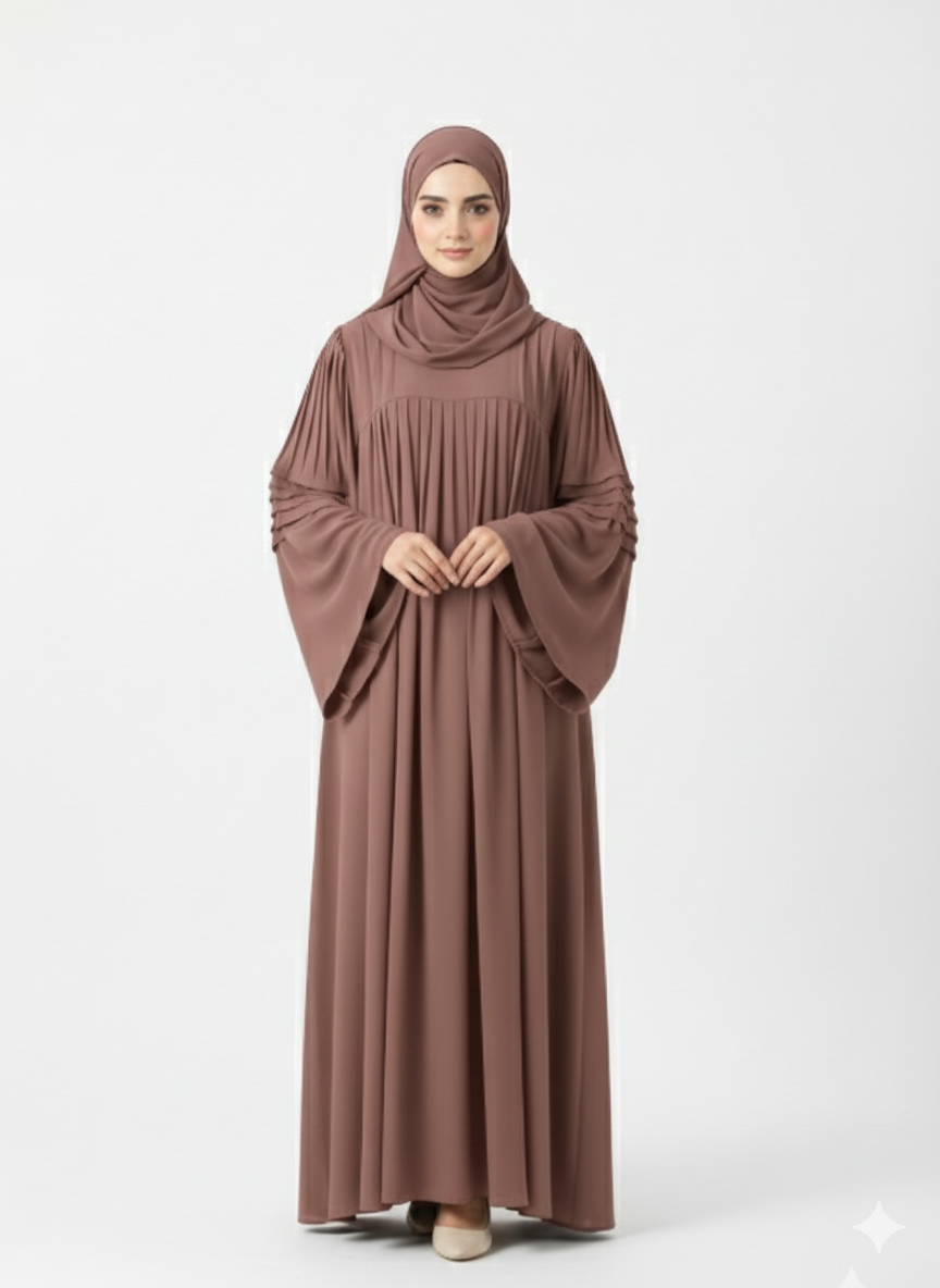 Dalal dress suitable for the summer season. Color: Mocha.
