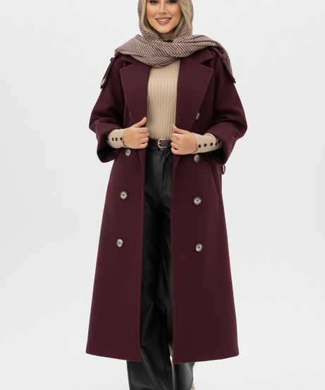 Mayas Kışlık Ceket (Bordo)