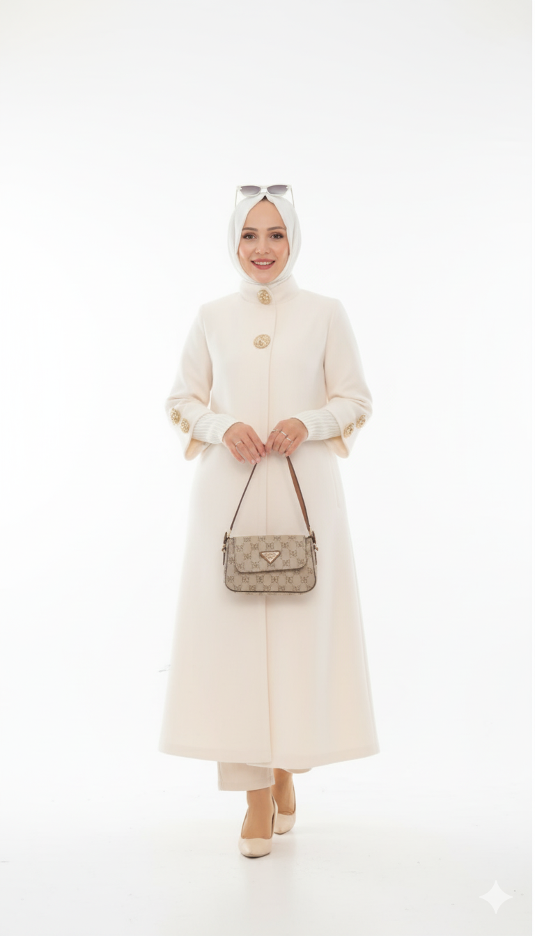 Amal Kışlık Ceket (Krem)