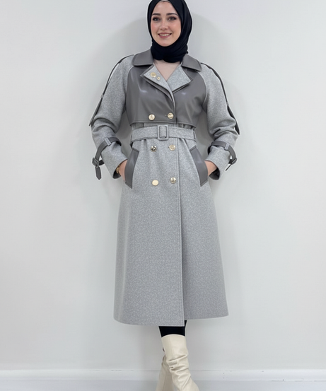 Maria Kışlık Ceket (Gri)