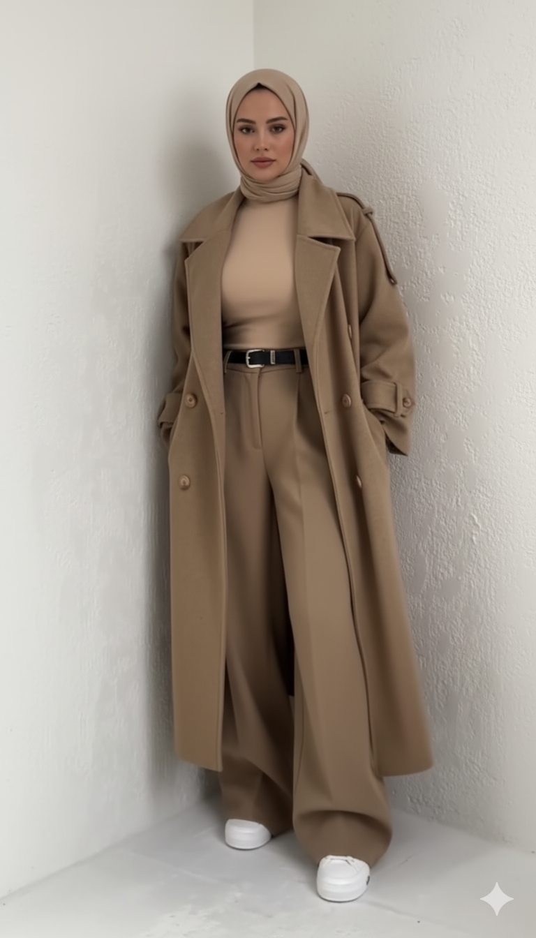 Fayrouz Kışlık Ceket (Karamel)