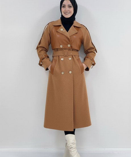 Maria Kışlık Ceket (Karamel)