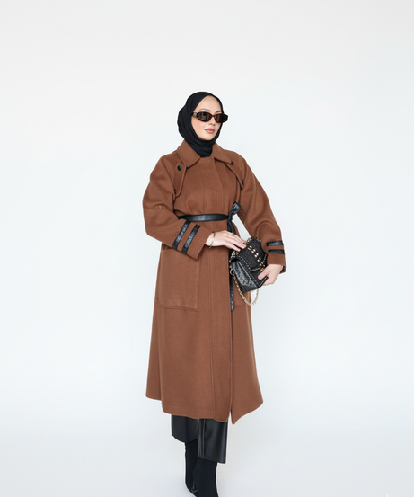 Iftikar Kışlık Ceket (Kahverengi + Siyah)