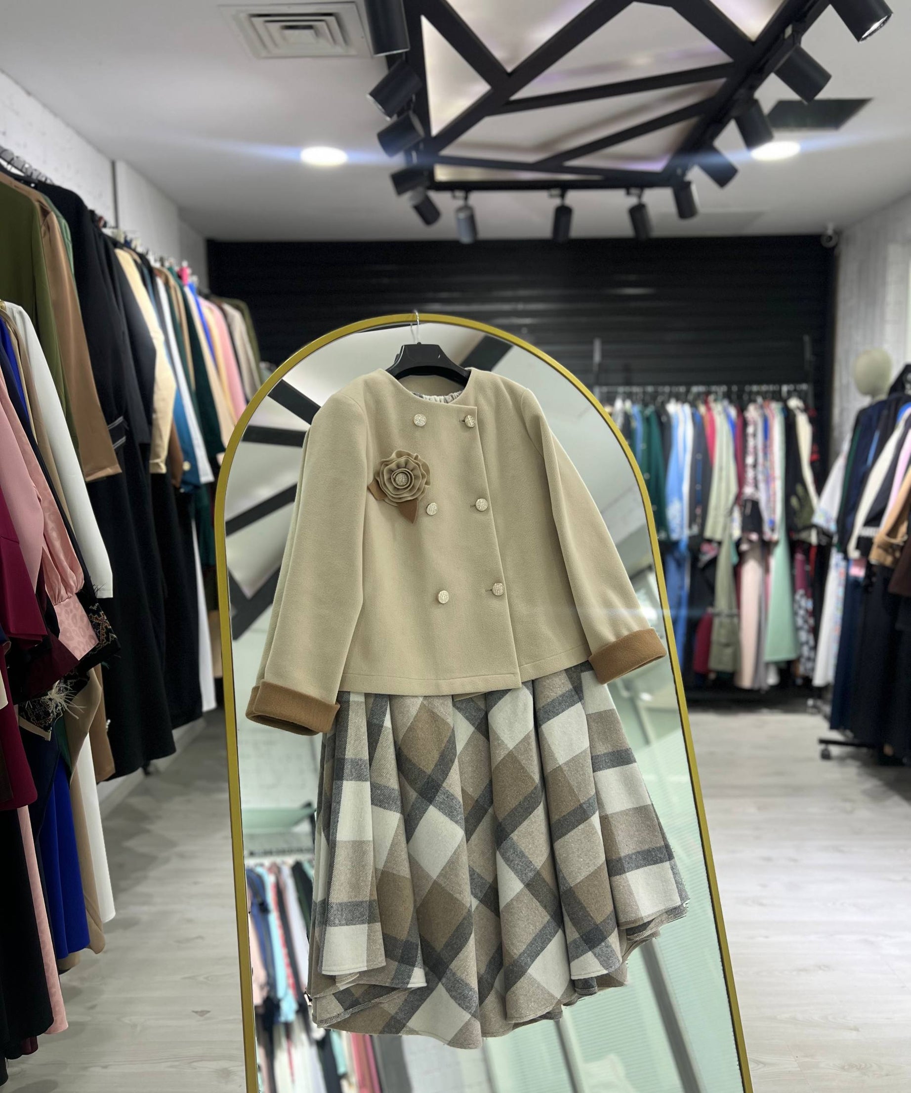 Julia Kışlık Takım (Kahverengi + Bej)