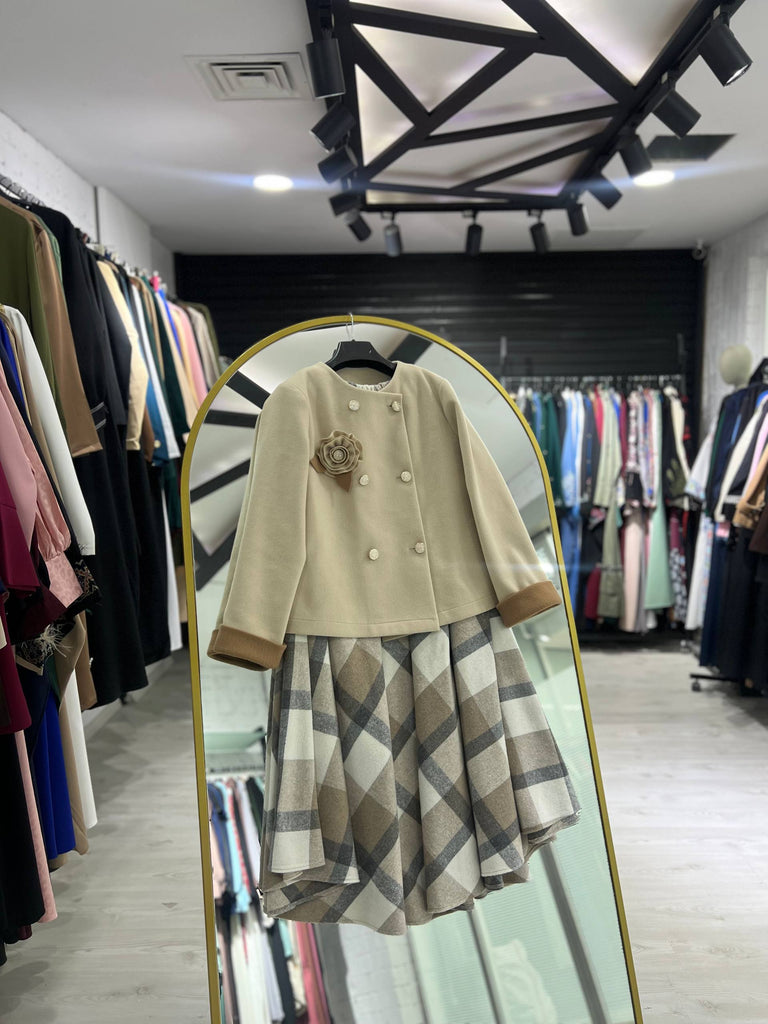 Julia Kışlık Takım (Kahverengi + Bej)