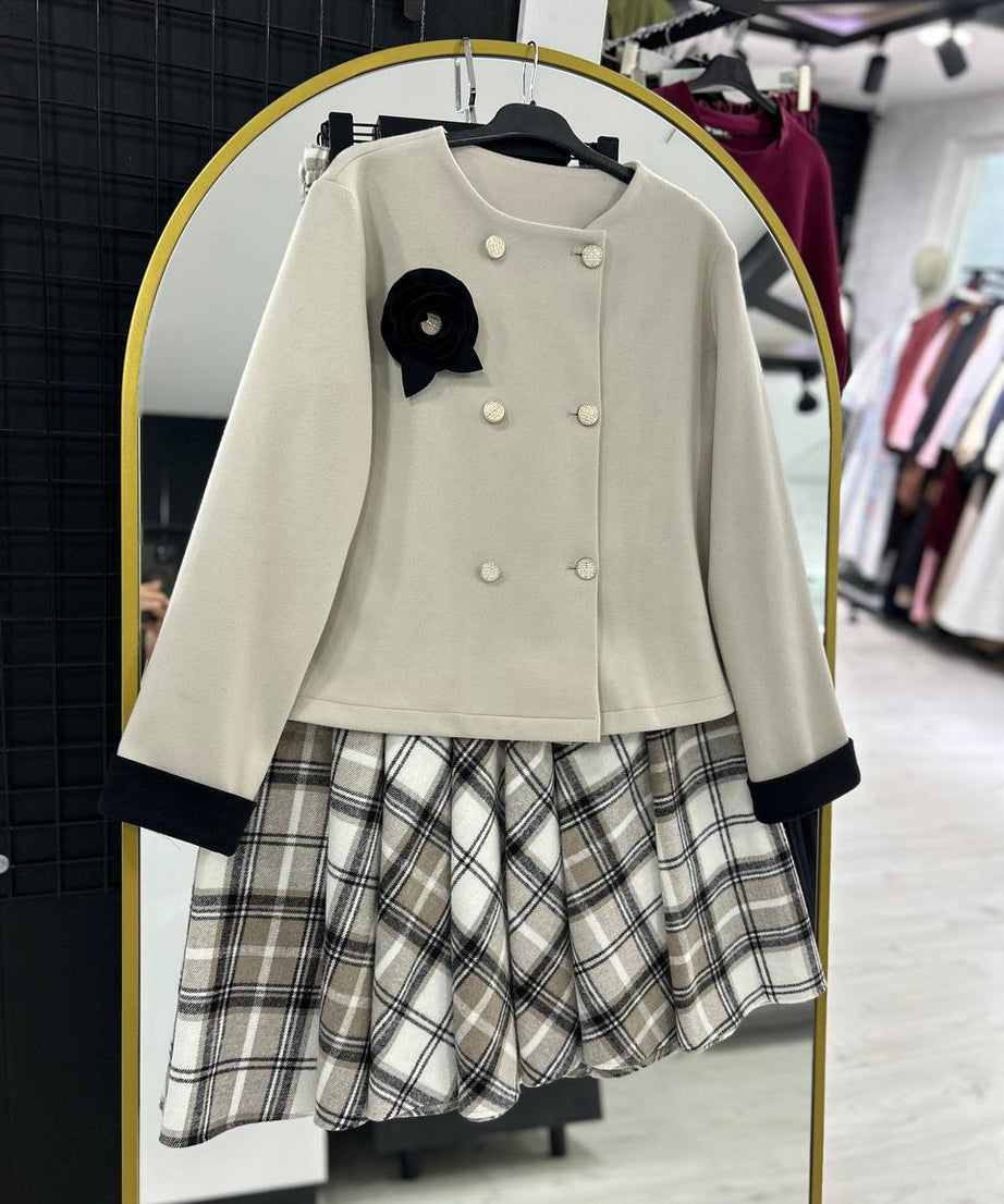 Julia Kışlık Takım (Siyah + Bej)