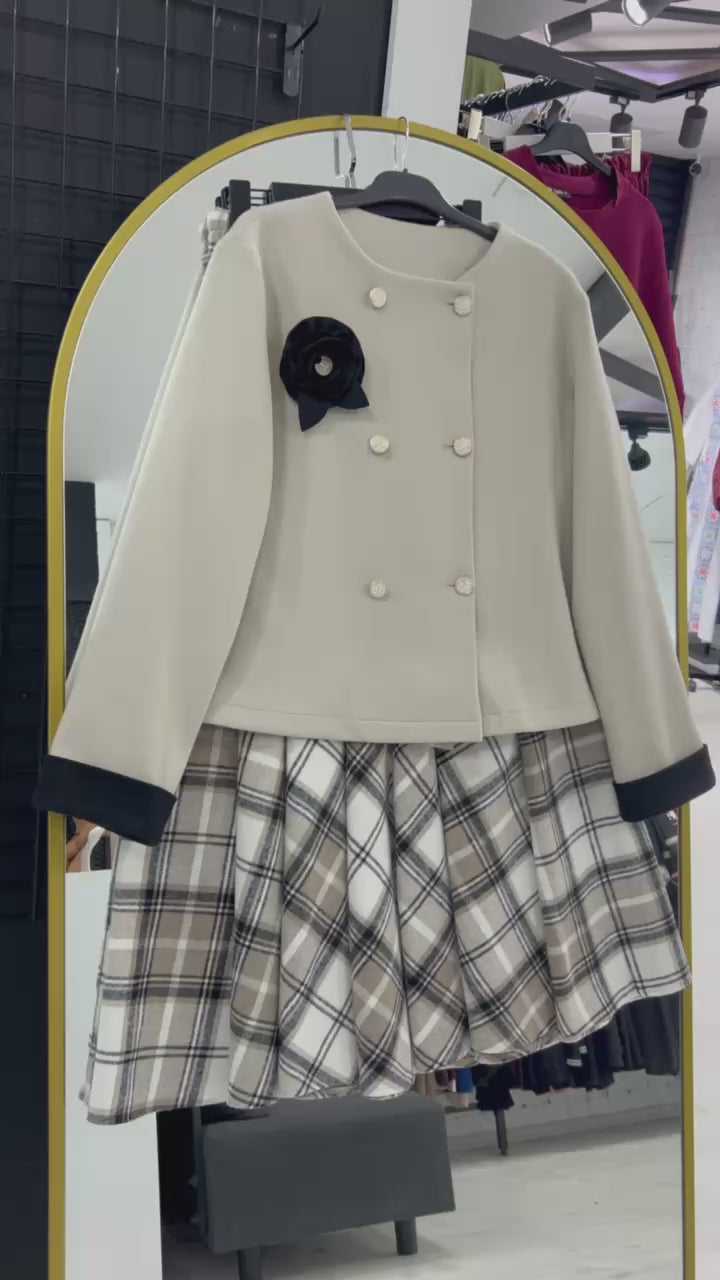 Julia Kışlık Takım (Siyah + Bej)