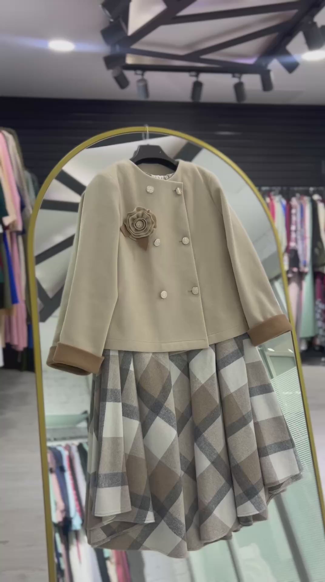 Julia Kışlık Takım (Kahverengi + Bej)